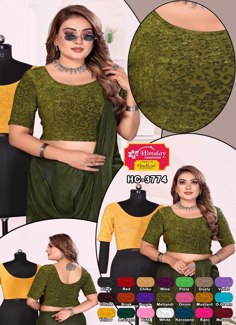 Hc 3774 Crush With Hand Embroidery Blouses